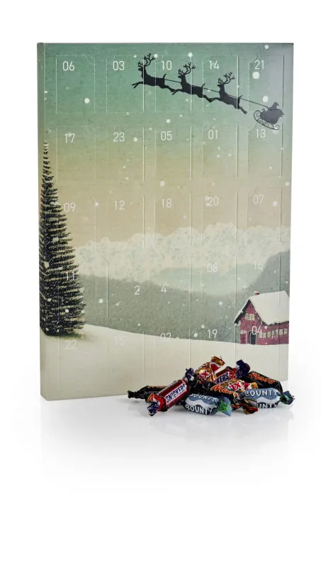 Santa Julekalender - Mars Miniature Mix 265 g. 