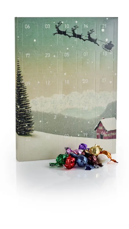 Santa Julekalender - Chokoladekugler 340 g. 