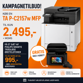 TA P-C 2157w MFP &ndash; A4 Farvelaserprinter med Print, Scan og Kopi